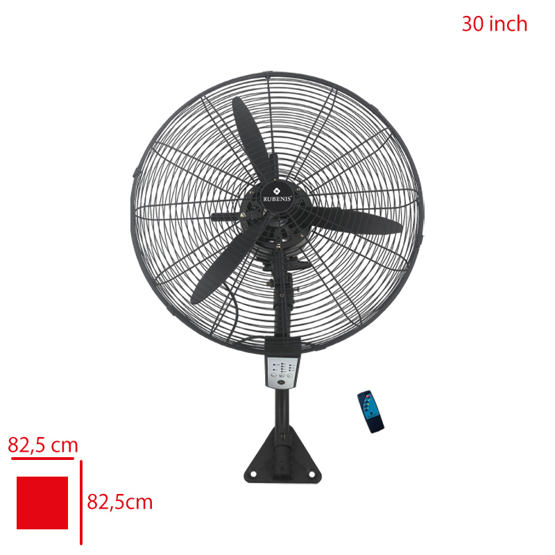Rubenıs Vantılator 3 Pervane Sanayı Tıpı Duvar 30 Inch 76 Cm Rbn.rbsr-95