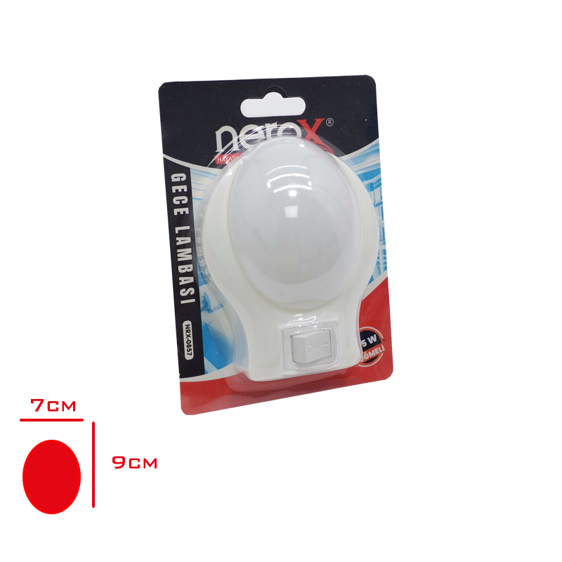 Nerox Gece Lambası Elıps Anahtarlı Nrx-0857