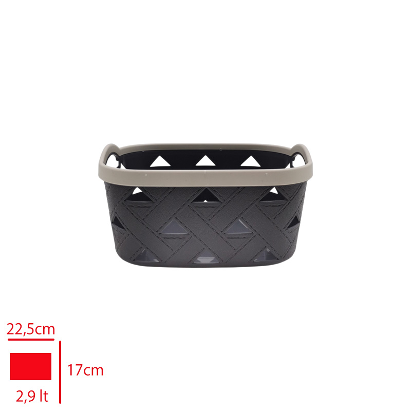 Derı Desenli Sepet 2 No 2,9 Lt Sd-5002