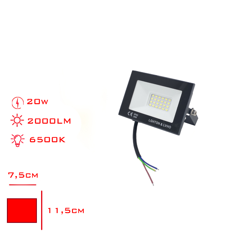 Leva Projektor Led Slım 20w Beyaz Isık Lv-3145 / 6