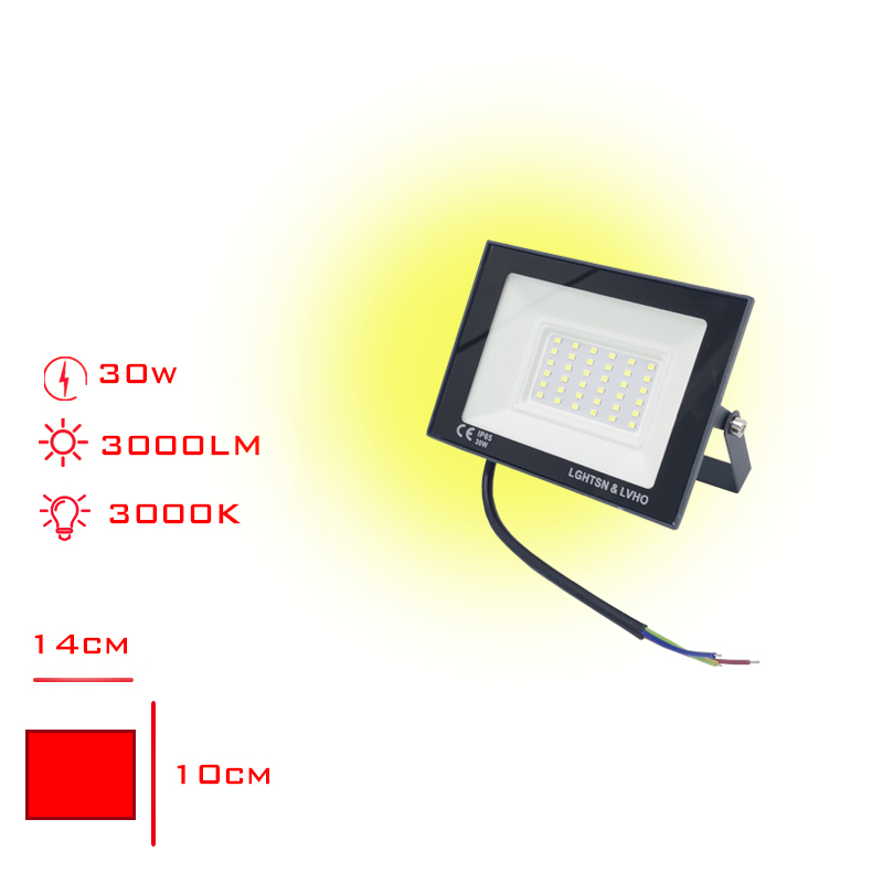 Leva Projektor Led Slım 30w Sarı Isık Lv-3146 / 3