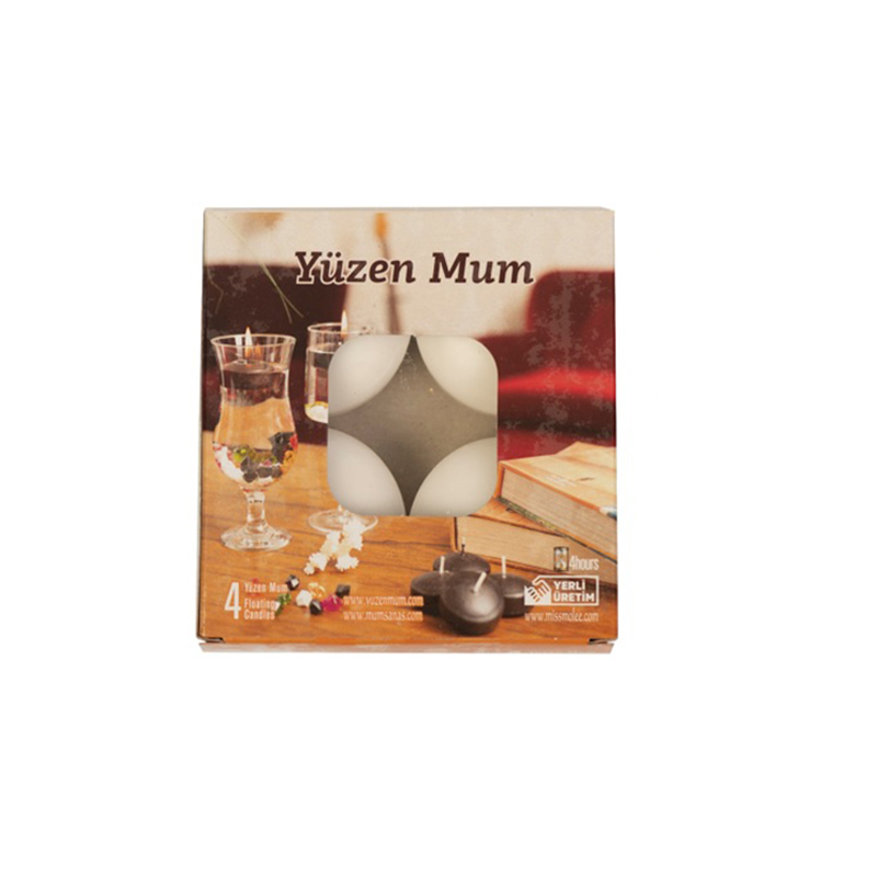 Mıstıque Mum Yuzen 4'lü Sılver