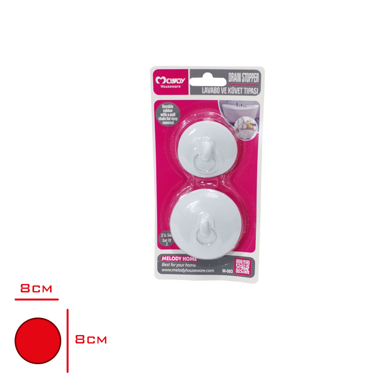 Melody/Burcın Lavabo Kuvet Tıpası 2'li M-083