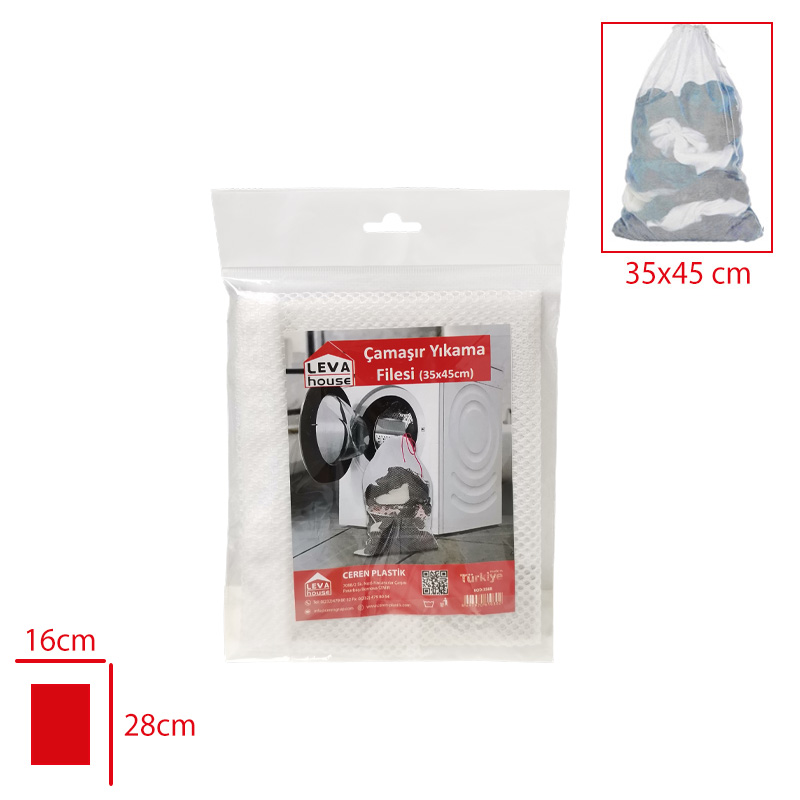 Leva/Hanex Çamaşır Yıkama Fılesı 35*45 Hnx-0407/3568