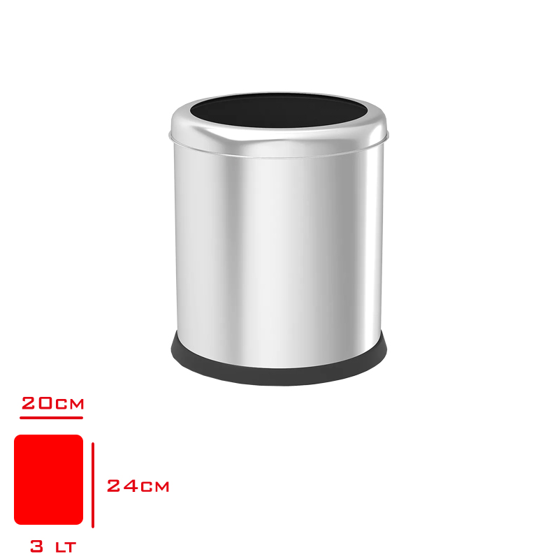 Çöp Kovası Cemberli 3 Lt 411