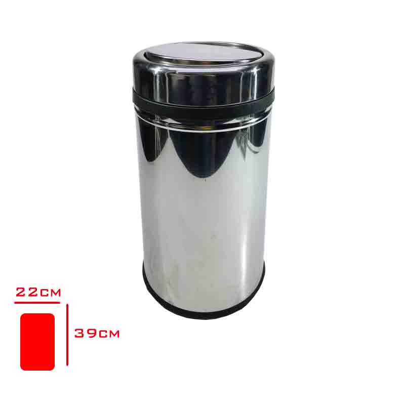 Metal Çöp Kovası Döner Kapak 11 Lt 8022