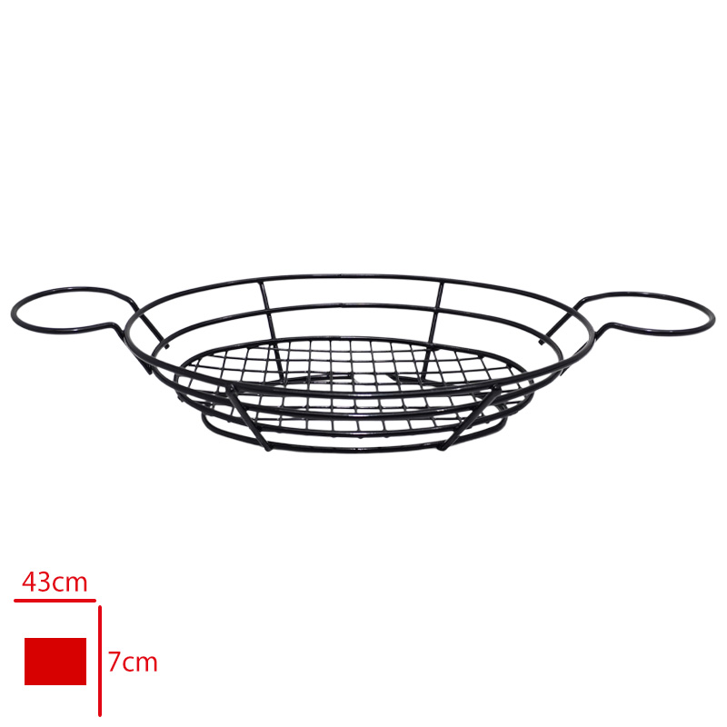 Oval Büyük Sunumluk Sos Bolmeli 41x19x8 Cm