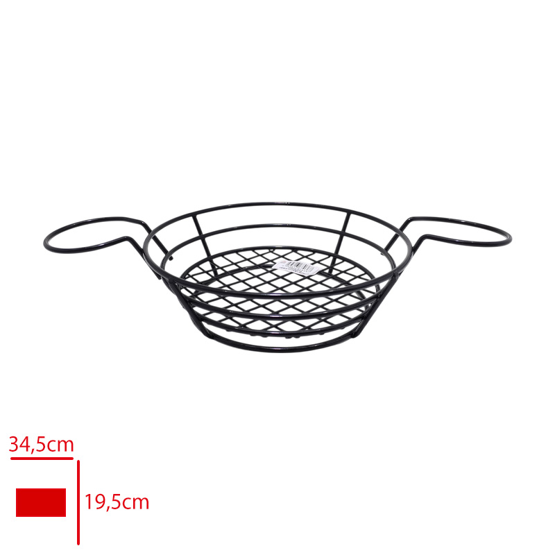 YUVARLAK BUYUK SUNUMLUK SOS BOLMELI 34,5X19,5X6 CM