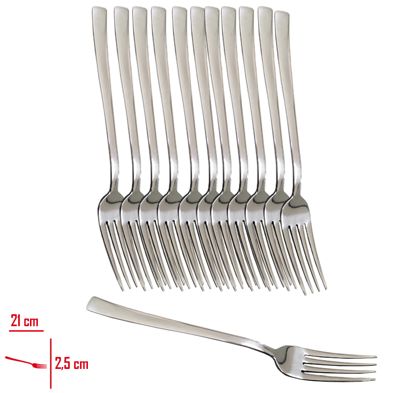 Rollers Incı Yemek Çatalı 12'li 3 Mm 304
