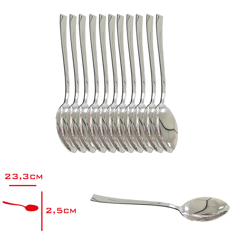 Rollers Incı Yemek Kaşığı 12'li 3 Mm 304