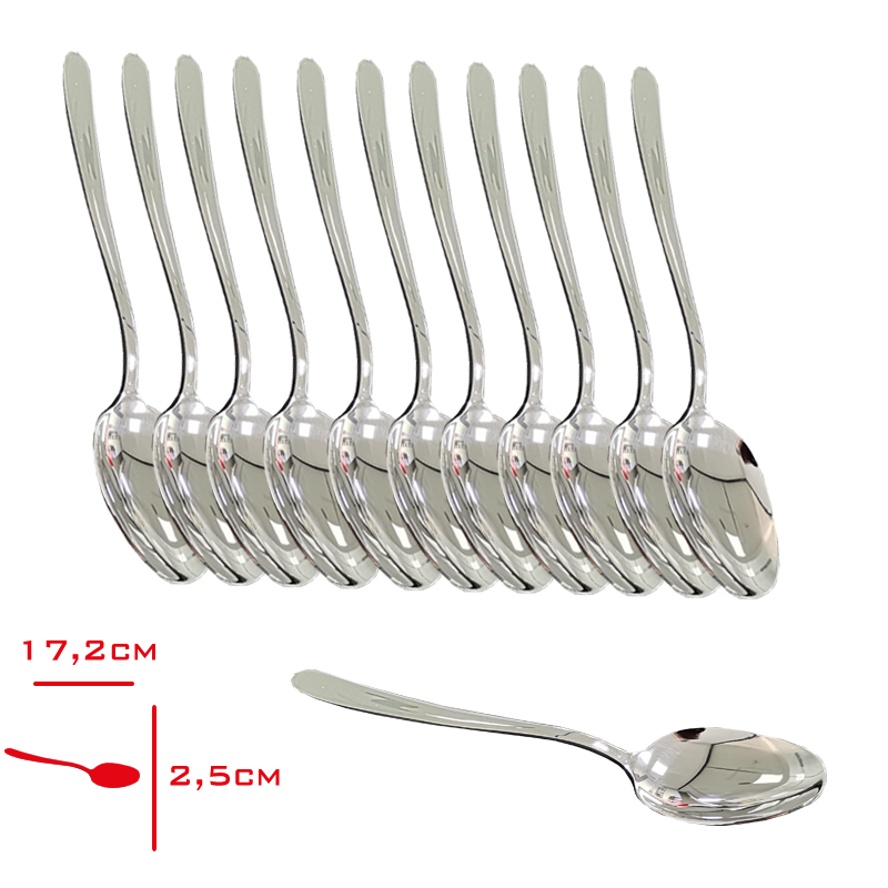 Rollers Vızyon Tatlı Kaşığı 12'li 2,5 Mm 304