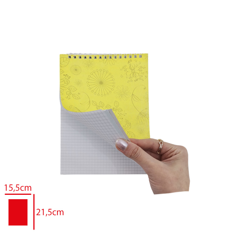 Bloknot A5 Spiralli Cızgılı Kareli