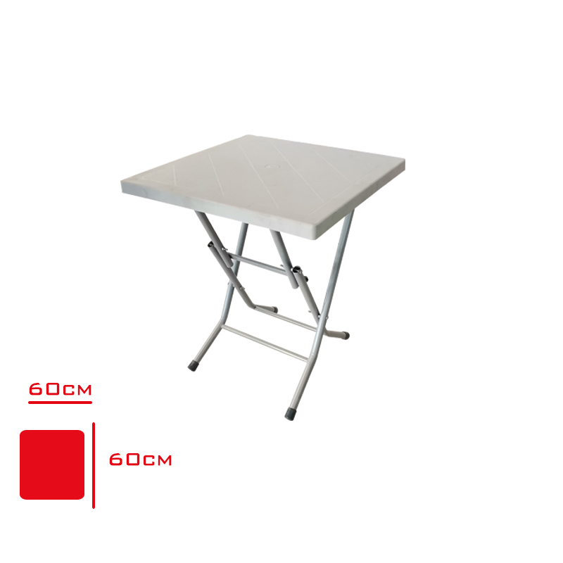 Florya Masa Eko Katlanır 60*60 Lale Beyaz/Kahve/Tık/Ant