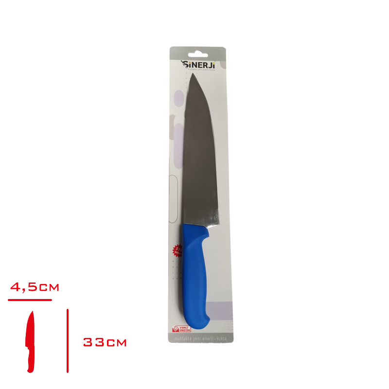 Sılver Sef Bıçağı 3 No 23 Cm Mavi 10117