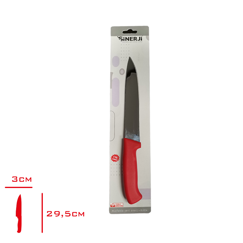 Sılver Dılımleme Bıçağı 18 Cm Kırmızı 10107