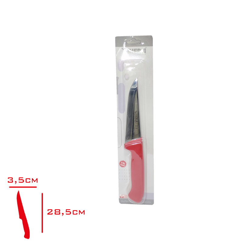 Sılver Kasap Bıçağı 2 No Kırmızı 10102
