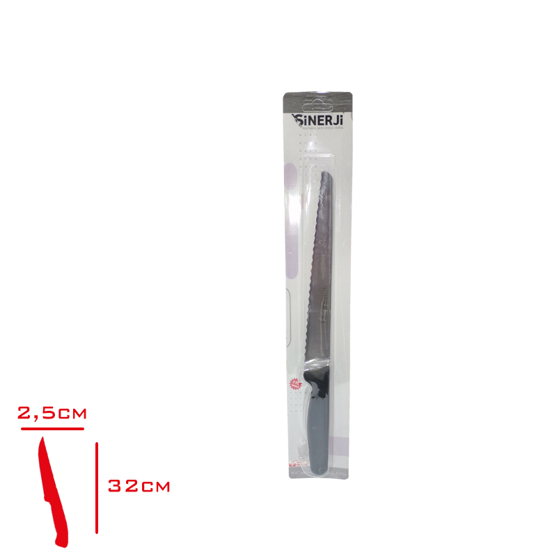 Sılver Ekmek Bıçağı Orta Dıslı Siyah 10147