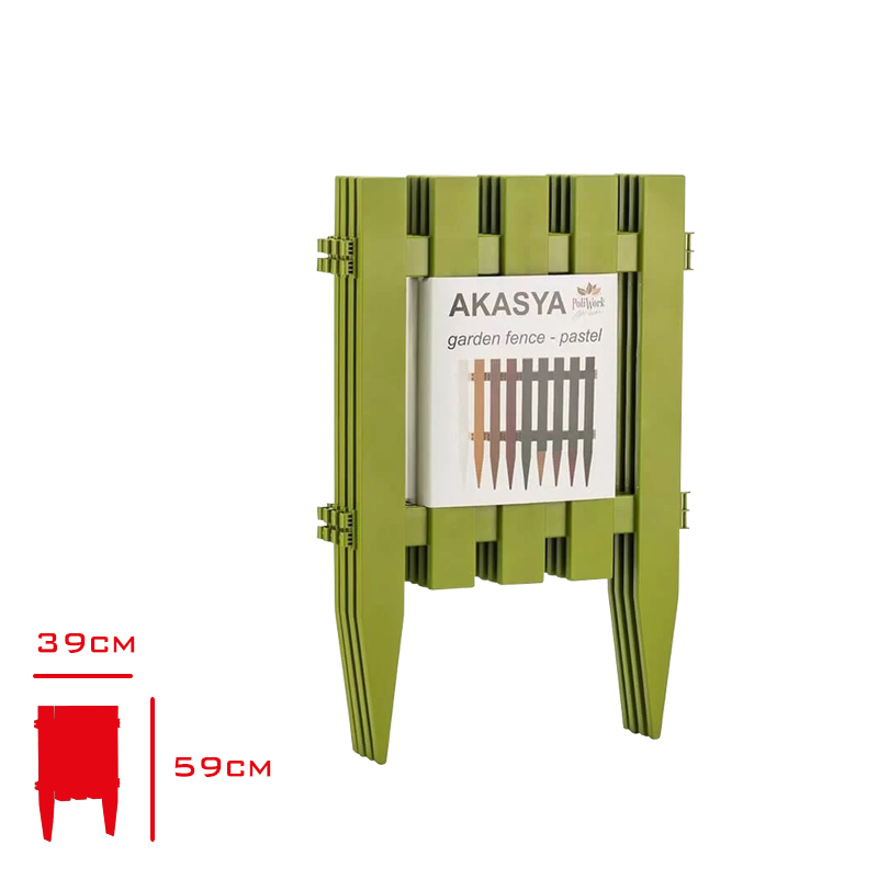 Polıwork Bahce Cıtı Akasya 4'lü Pastel Y.yesıli A-C40ey