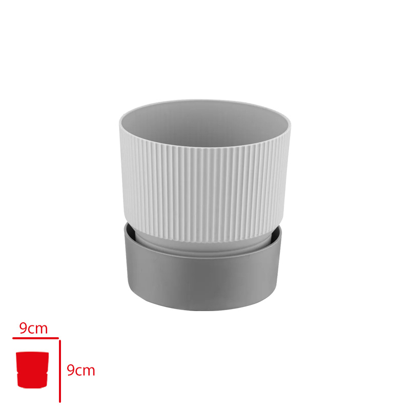 Polıwork Saksı Ixora Stone 9 Cm Gri Ix-9st