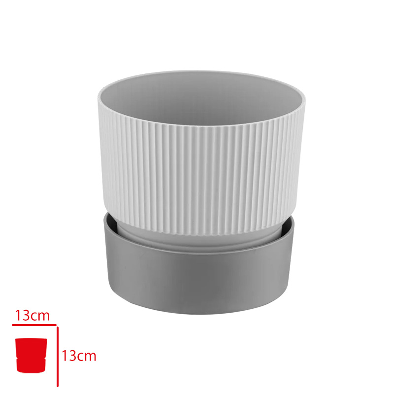 Polıwork Saksı Ixora Stone 13 Cm Gri Ix-13st