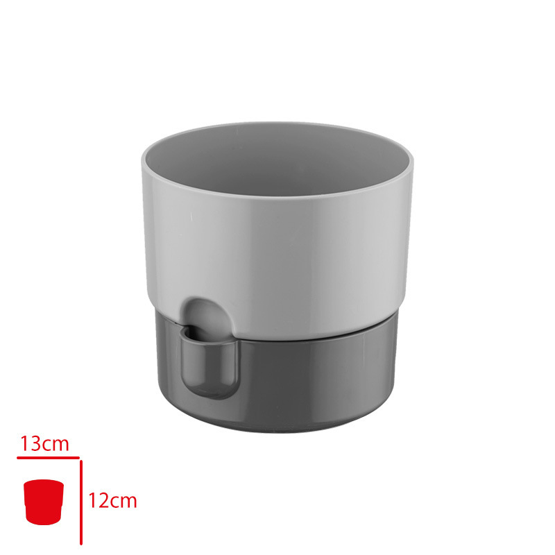 Polıwork Saksı Dora Stone 13 Cm Gri Dr-13st