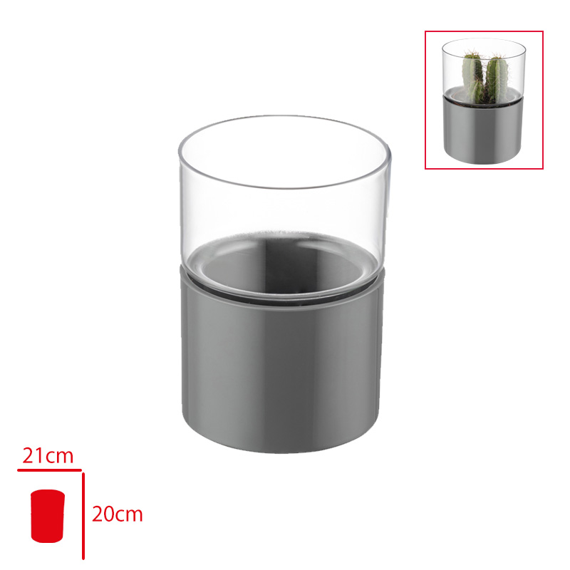 Polıwork Saksı Lantana Stone 8 Cm Gri Ln-8st