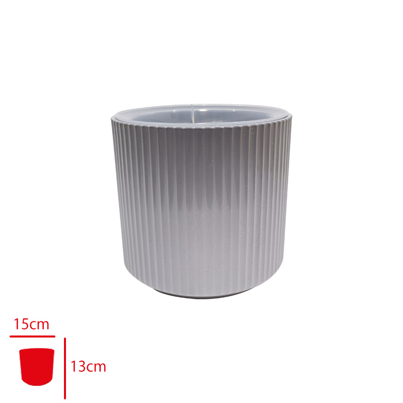 Polıwork Saksı Defne Stone 15 Cm Gri Df-15st