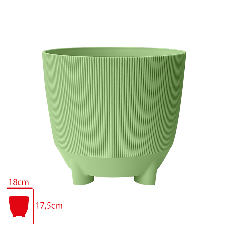 Polıwork Saksı Luna Forest 18 Cm Orman Yesıli Ln-18fr