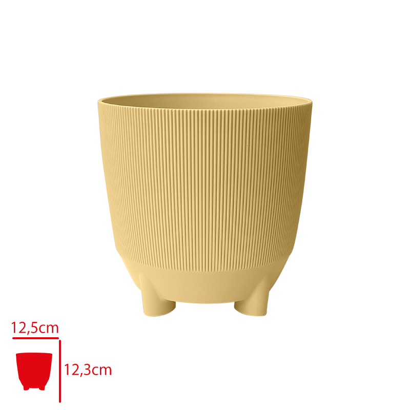 Polıwork Saksı Luna Dakota 13 Cm Sarı Ln-13dk