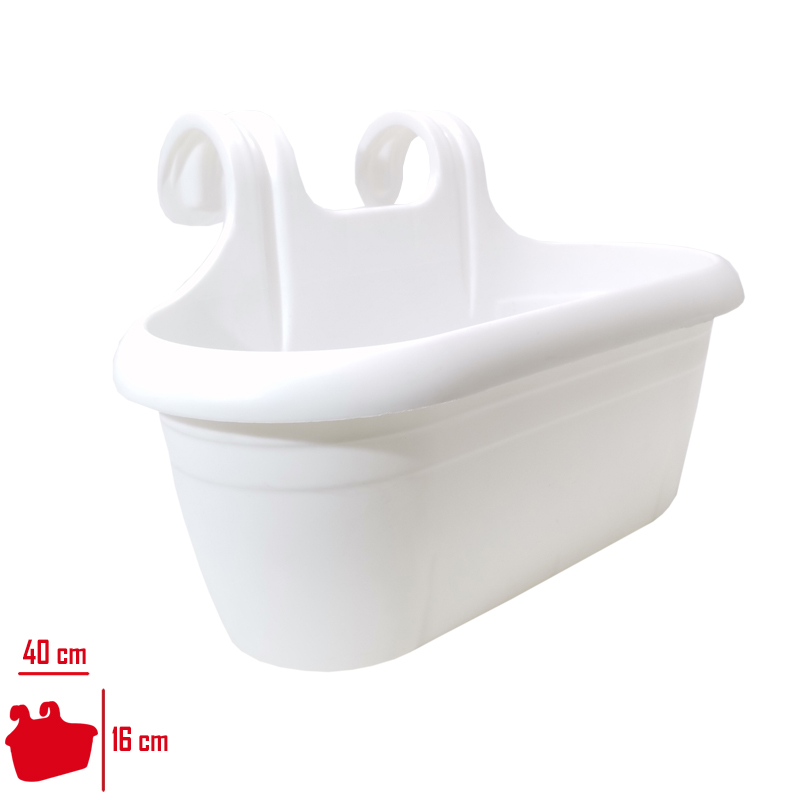 Polıwork Saksı Kolay Askı Nergız 40 Cm Beyaz N-Ka40by