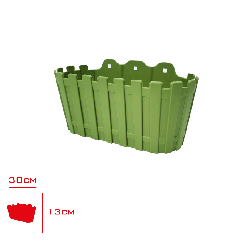 Polıwork Duvar Saksı Akasya 30 Cm Y.yesıli A-D30yy