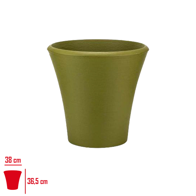 Polıwork Saksı Begonvıl 38 Cm Yuvarlak Y.yesıli Br-38yy