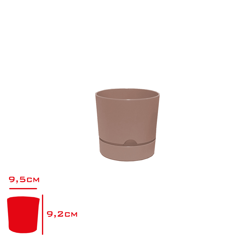 Polıwork Saksı Begonya 9 Cm Krem/Bej B-9kr
