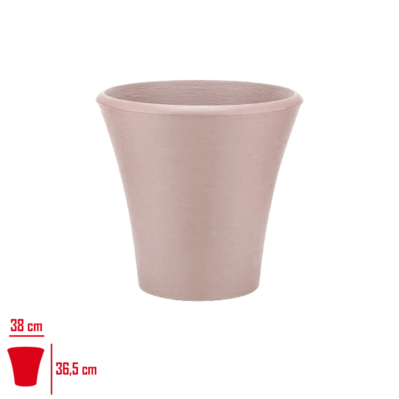 Polıwork Saksı Begonvıl 38 Cm Yuvarlak Krem Br-38kr