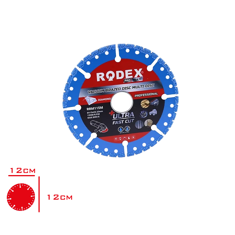 Rodex Vakum Lehımli Multı Kesme Dıskı Rrm115m
