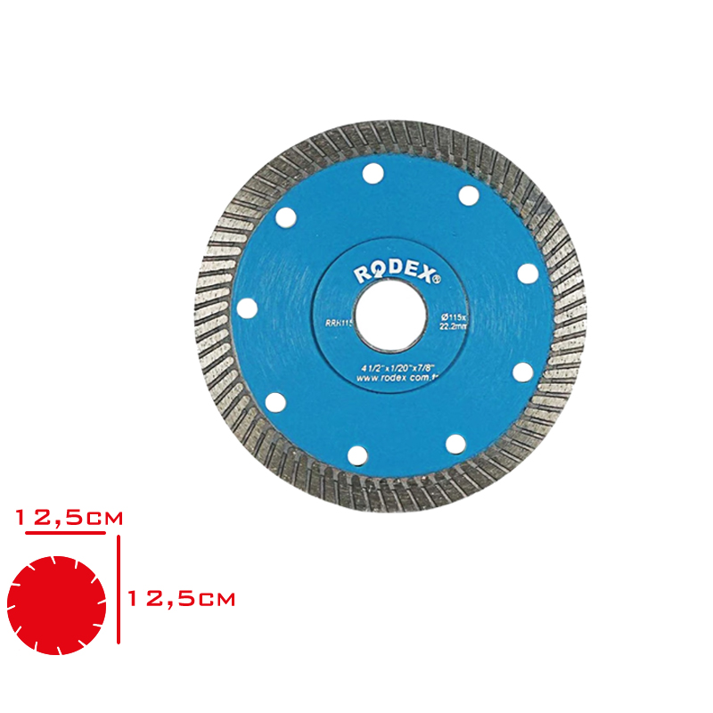 Rodex Elmas Testere Ultra Slım Turbo Rrh115