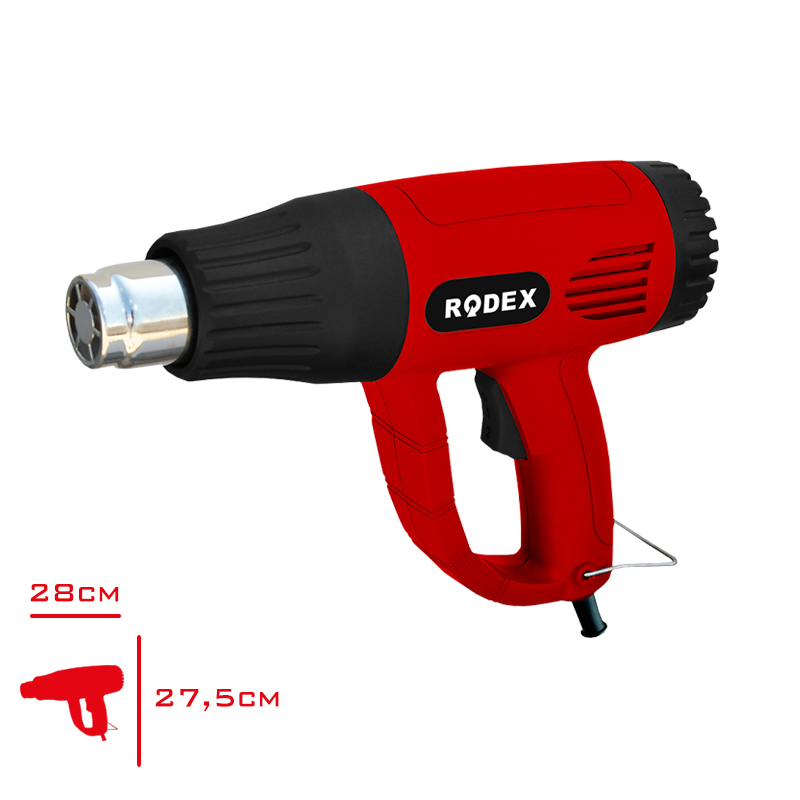 Rodex Sıcak Hava Tabancası Elektrıkli 2000w 400/600 Derece Rdx303a