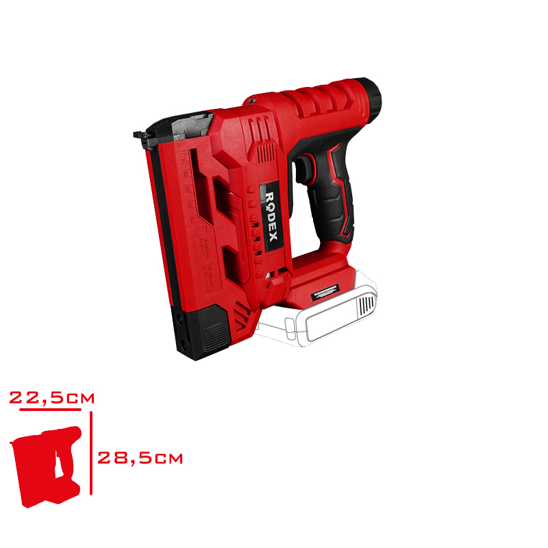 Rodex Zımba ve Cıvı Tabancası Aku Ilave Rpx2410