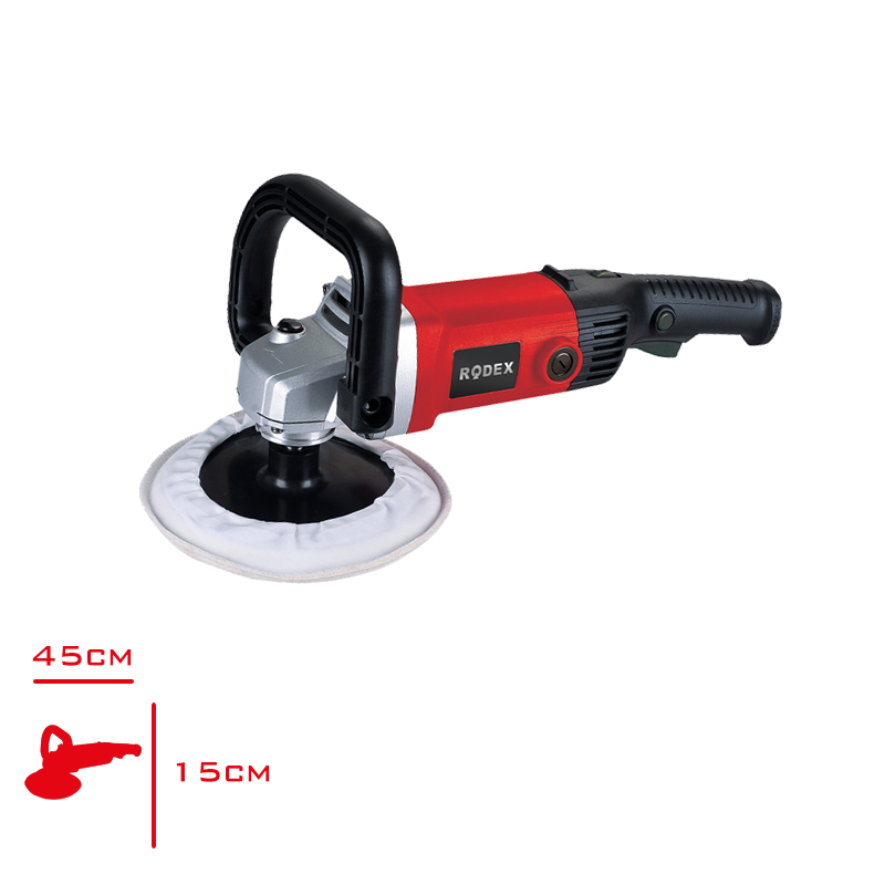 Rodex Polısaj Makınesı Elektrıkli 1200 Watt Ayarlanır Tutacak Rdx149