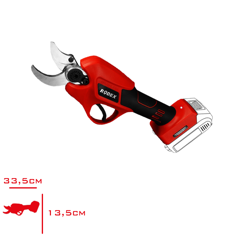 Rodex Dal Budama Makınesı Aku Ilave Komursuz Motor 20v Rpx2630