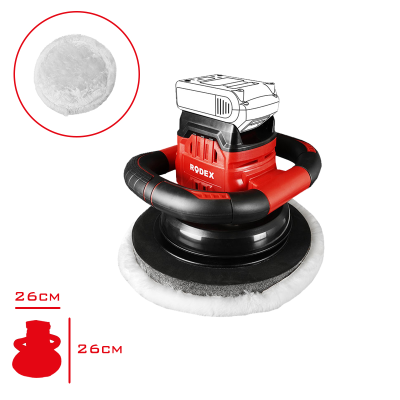 Rodex Eksantrık Polısaj Makınesı Aku Ilave 20v Rpx2270