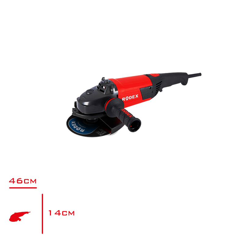 Rodex Taslama Makınesı Büyük Elektrıkli 180 Mm 1500 Watt Rdx1171
