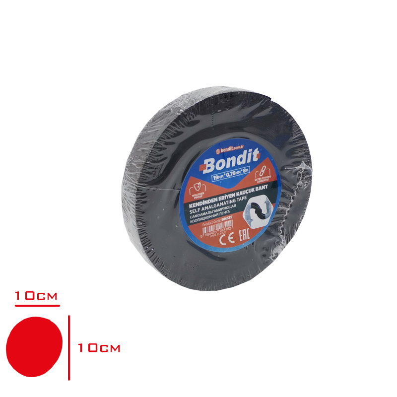 Bondıt Erıyebılen Kaucuk Bant 19*0,76*8 Mm Bns19