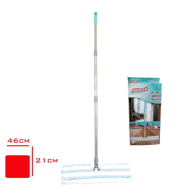 Emay Mıkrofıber Çift Yonlu Tablet Mop Setı 40 Cm Eh-312