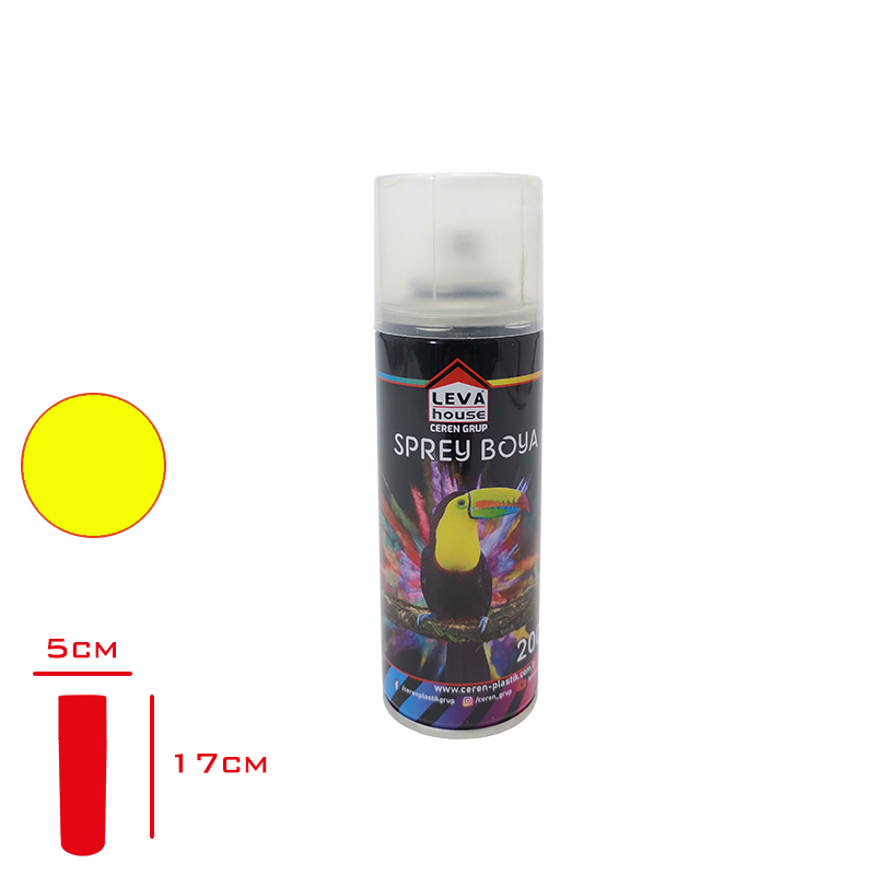 Leva Sprey Boya Sarı 200 Ml
