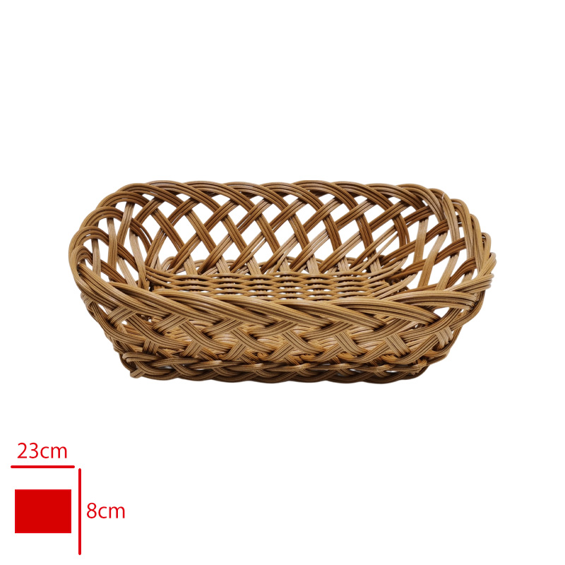 EKMEK SEPETI HASIR RATTAN DIKDORTGEN KUCUK COM-340