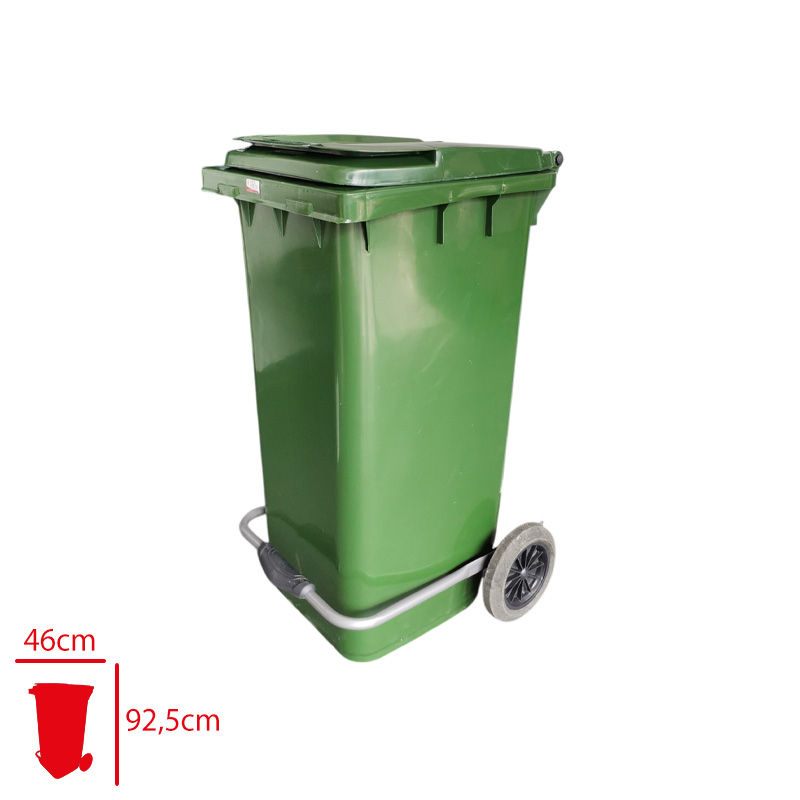 Tema Konteyner 120 Lt Pedalli Yeşil