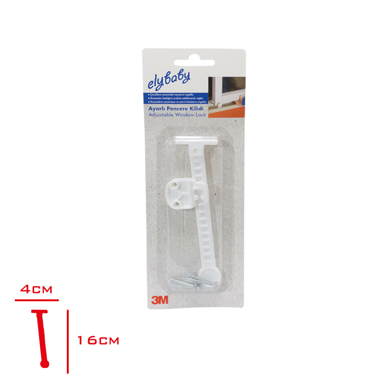 Ayarlı Pencere Kılıdı Beyaz 987