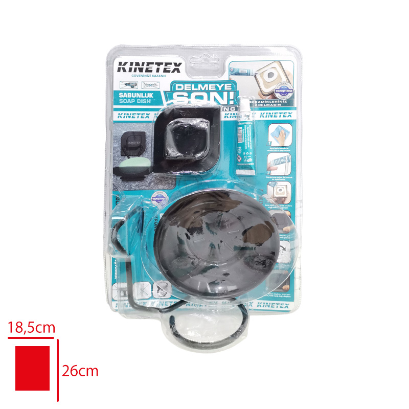 Knıtex Sabunluk Siyah Vkm Ktx-2922