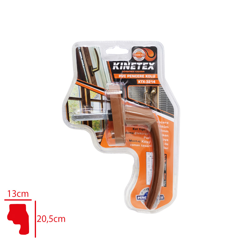 Knıtex Pencere Kolu Pımapen 1'li Kahve Ktx-3214